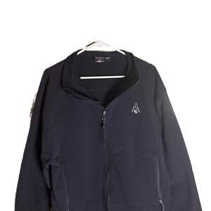 Sherpa Adventure Gear Men's XL Black Soft Shell Fleece Lined Zip Up Jacket